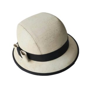 White Cork Crochet Hat