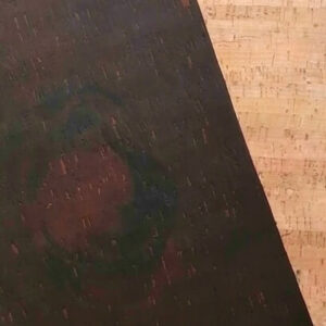 Dark Brown Rustic Cork Fabric