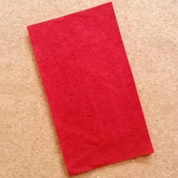 Dark Red Agglomerate Cork Fabric