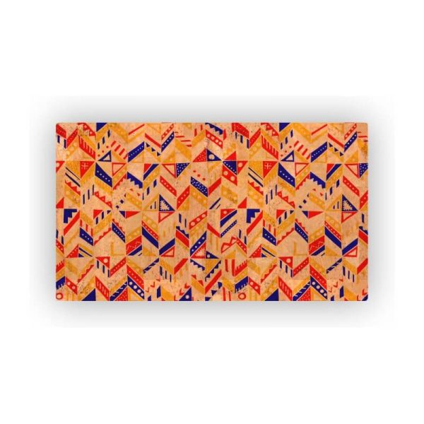 Mosaic Cork Fabric Abstract Engraving R16