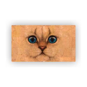 Mosaic Cork Fabric Cats Engraving R135