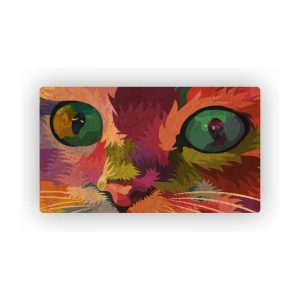 Mosaic Cork Fabric Cats Engraving R201