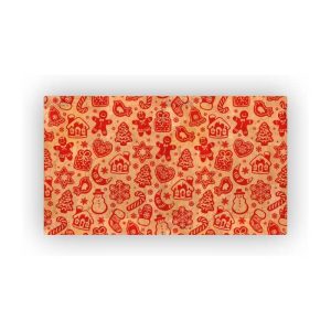 Mosaic Cork Fabric Christmas Engraving R17