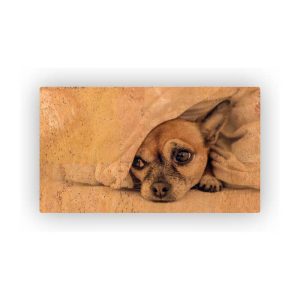 Mosaic Cork Fabric Dogs Engraving R141