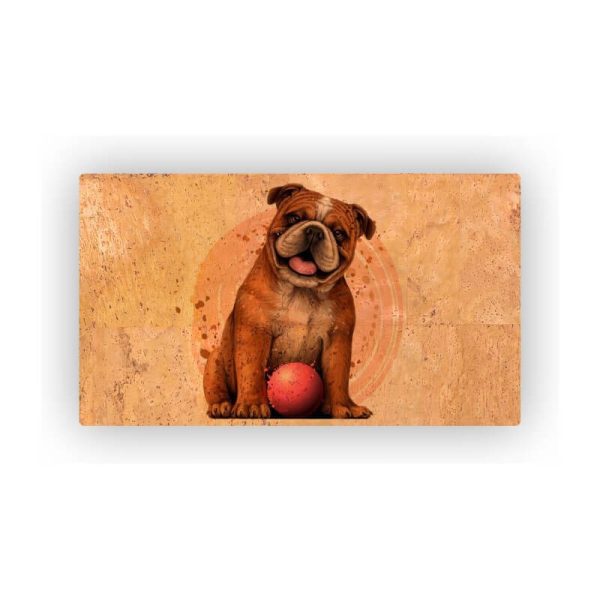 Mosaic Cork Fabric Dogs Engraving R150