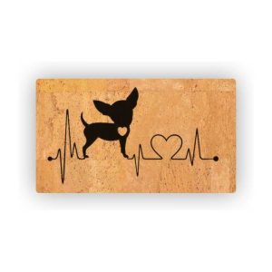 Mosaic Cork Fabric Dogs Engraving R208