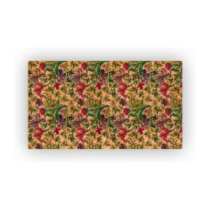 Mosaic Cork Fabric Flowers Engraving R112