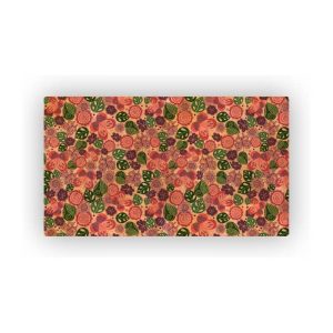 Mosaic Cork Fabric Flowers Engraving R113