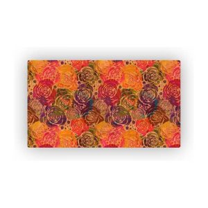 Mosaic Cork Fabric Flowers Engraving R114