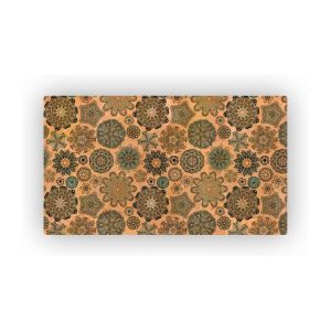Mosaic Cork Fabric Flowers Engraving R125