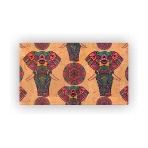 Mosaic Cork Fabric Hindu Engraving R13