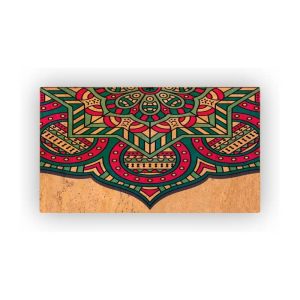 Mosaic Cork Fabric Hindu Engraving R157