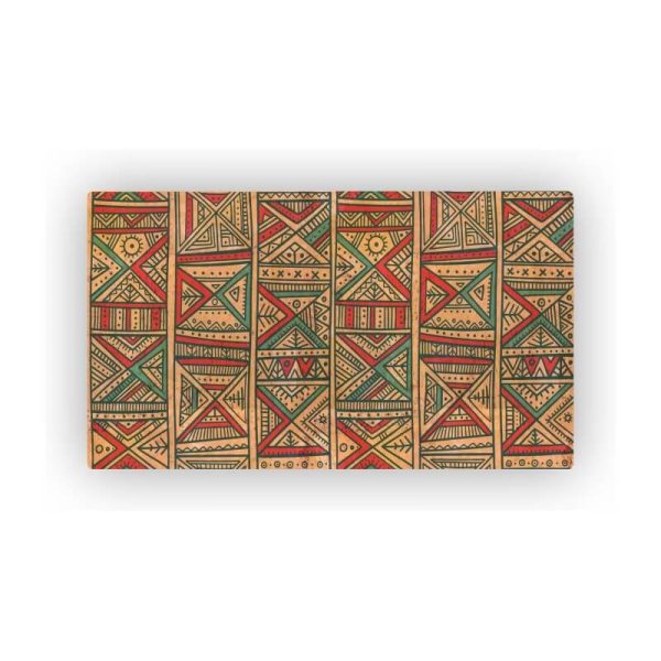 Mosaic Cork Fabric Hindu Engraving R67