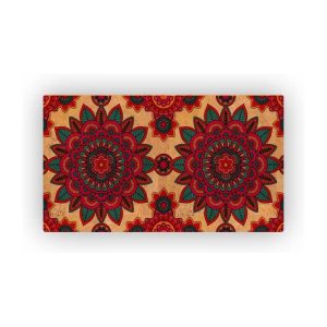 Mosaic Cork Fabric Hindu Engraving R87