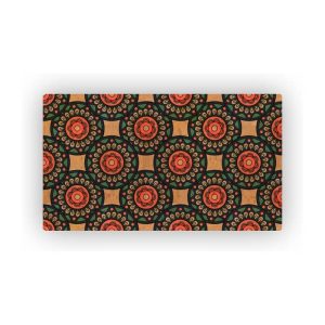 Mosaic Cork Fabric Hindu Engraving R89