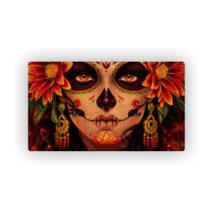 Mosaic Cork Fabric Skulls Engraving R167