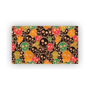 Mosaic Cork Fabric Skulls Engraving R2
