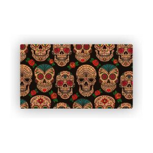 Mosaic Cork Fabric Skulls Engraving R29