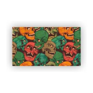 Mosaic Cork Fabric Skulls Engraving R4