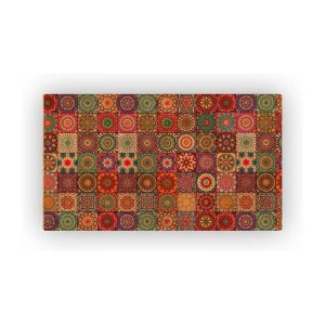 Mosaic Cork Fabric Tiles Engraving R129