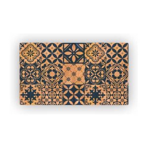 Mosaic Cork Fabric Tiles Engraving R81