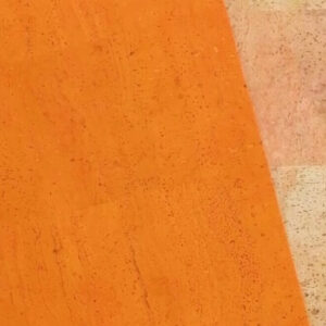 Orange Mosaic Cork Fabric