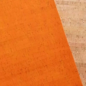 Orange Rustic Cork Fabric