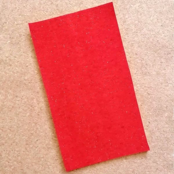 Red Agglomerate Cork Fabric