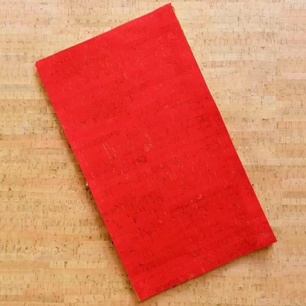 Red Rustic Cork Fabric