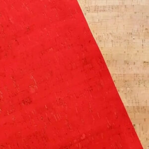 Red Rustic Cork Fabric