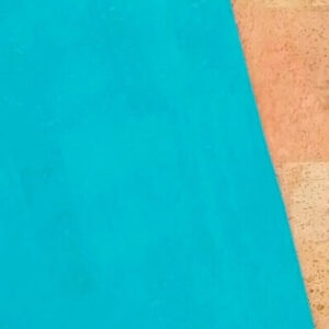 Sea Blue Mosaic Cork Fabric