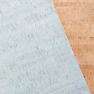 White Rustic Cork Fabric
