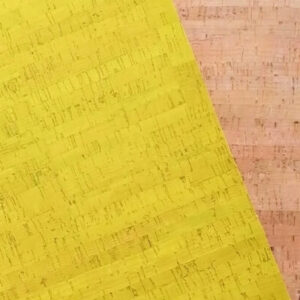 Yellow Rustic Cork Fabric